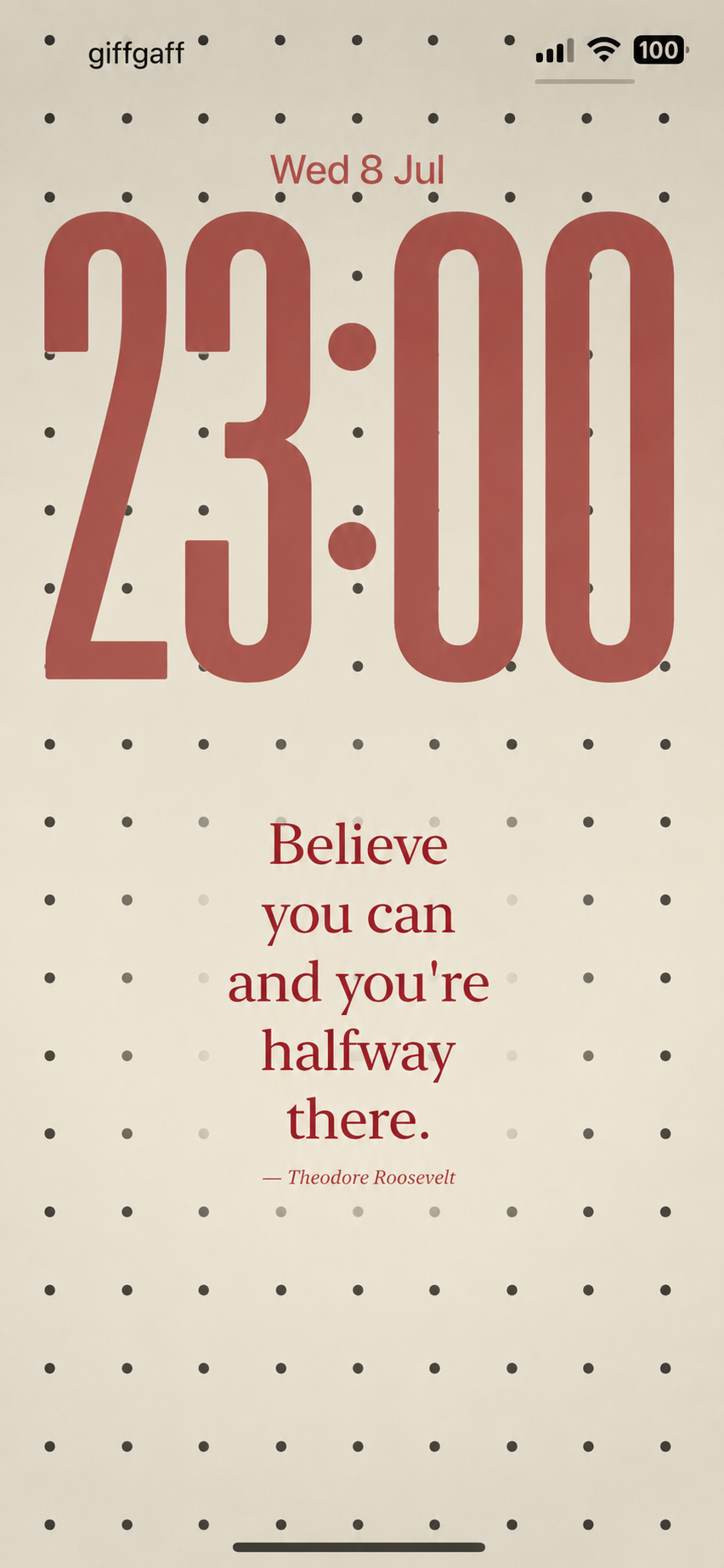 Daily Quote preset
